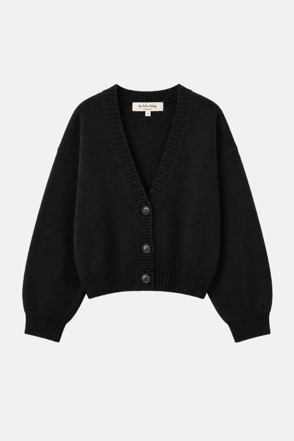 By Aylin Koenig Amira, Black, Cardigan