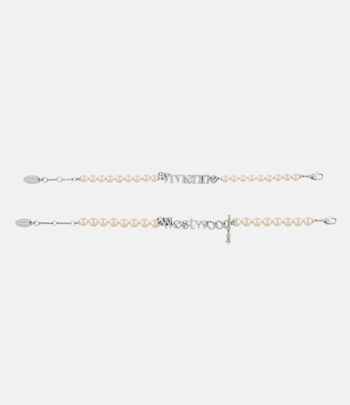 Vivienne Westwood Amelia, Cream Pearl, Platinum Armband