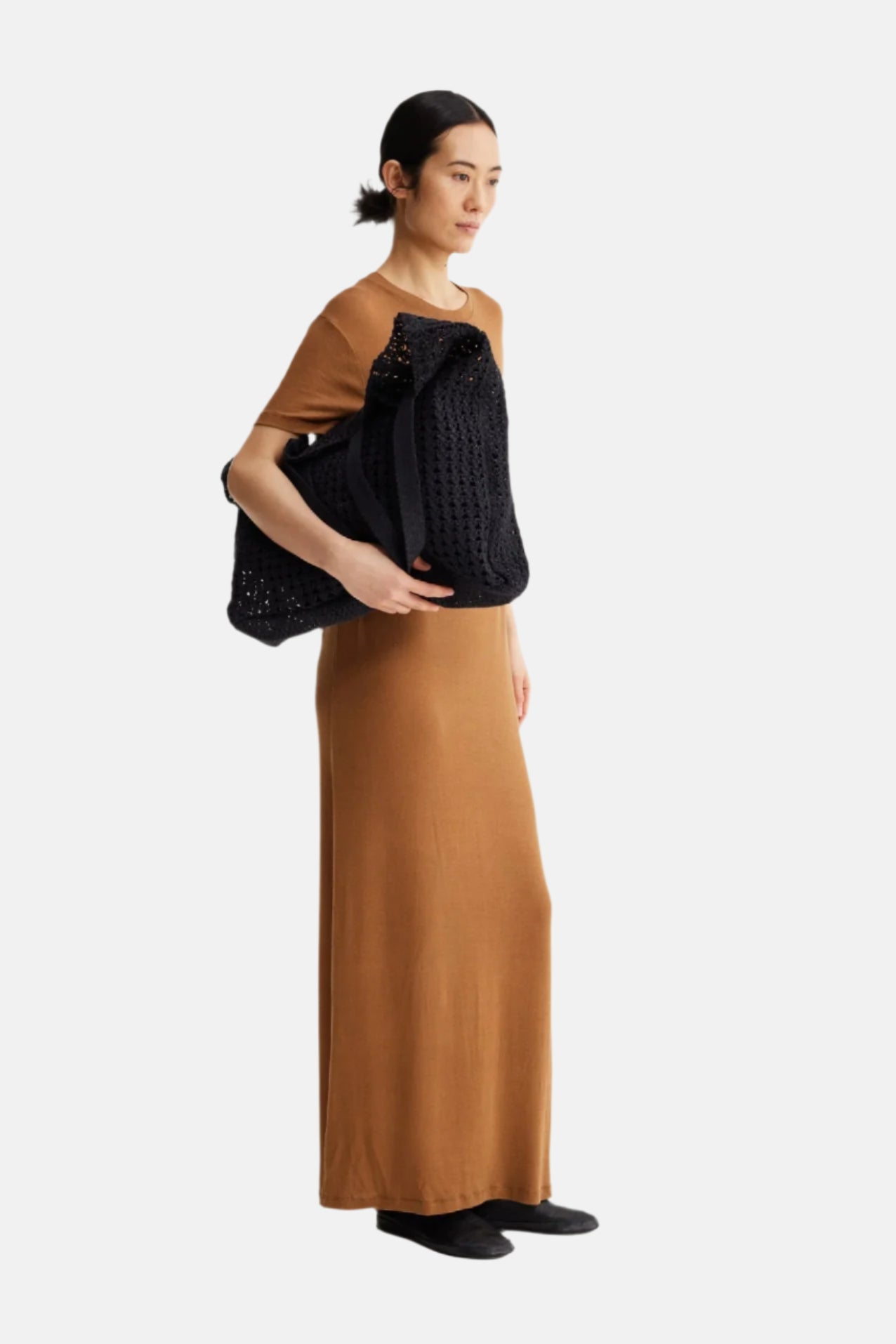 Róhe Fluid T-Shirt, Rust, Kleid