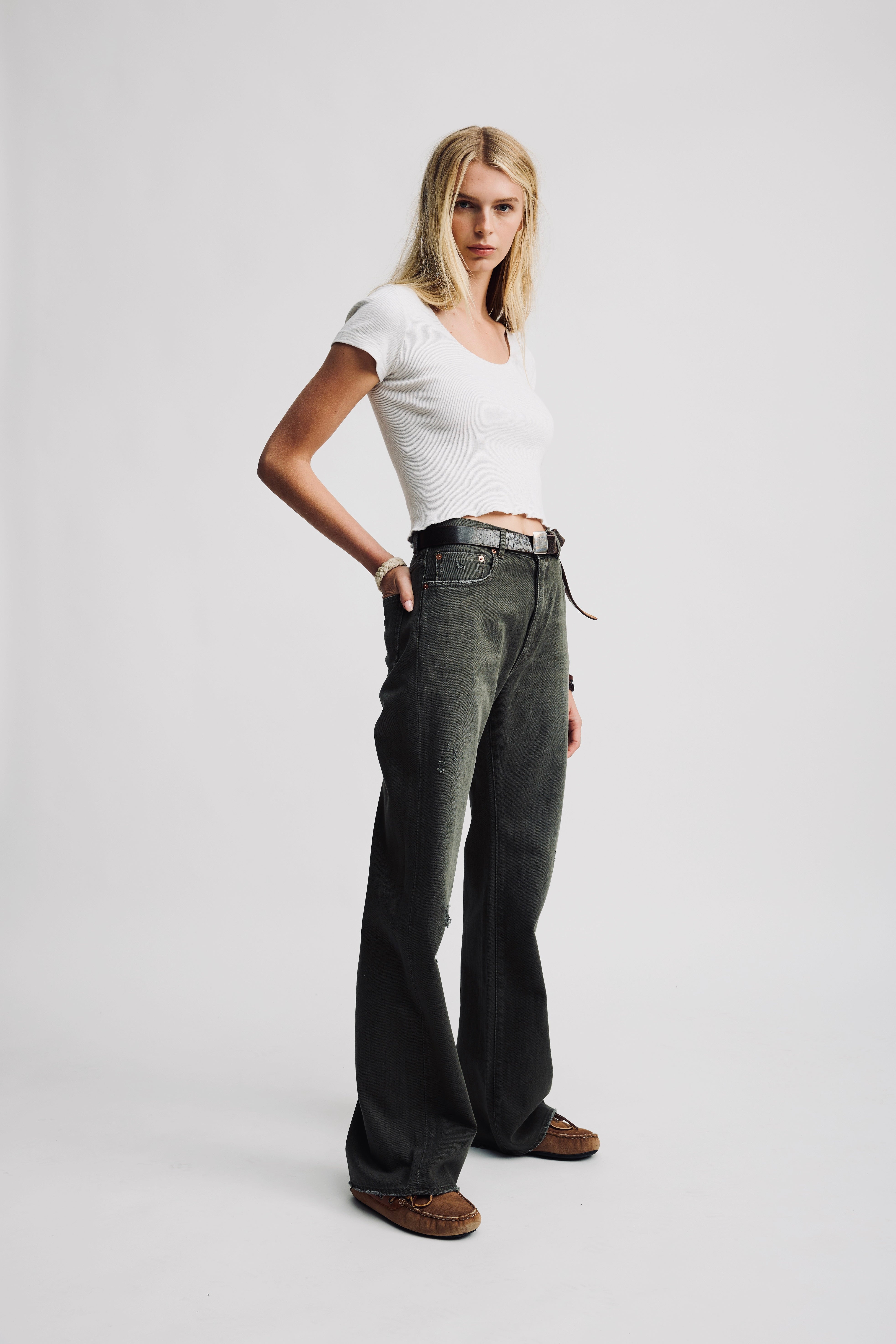 Denimist Dena, Dark Olive, Jeans