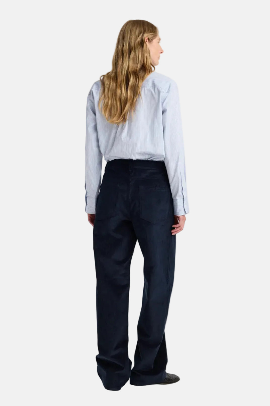 Róhe Bruun - Signature Cuorduroy, Night, Baggy Hose