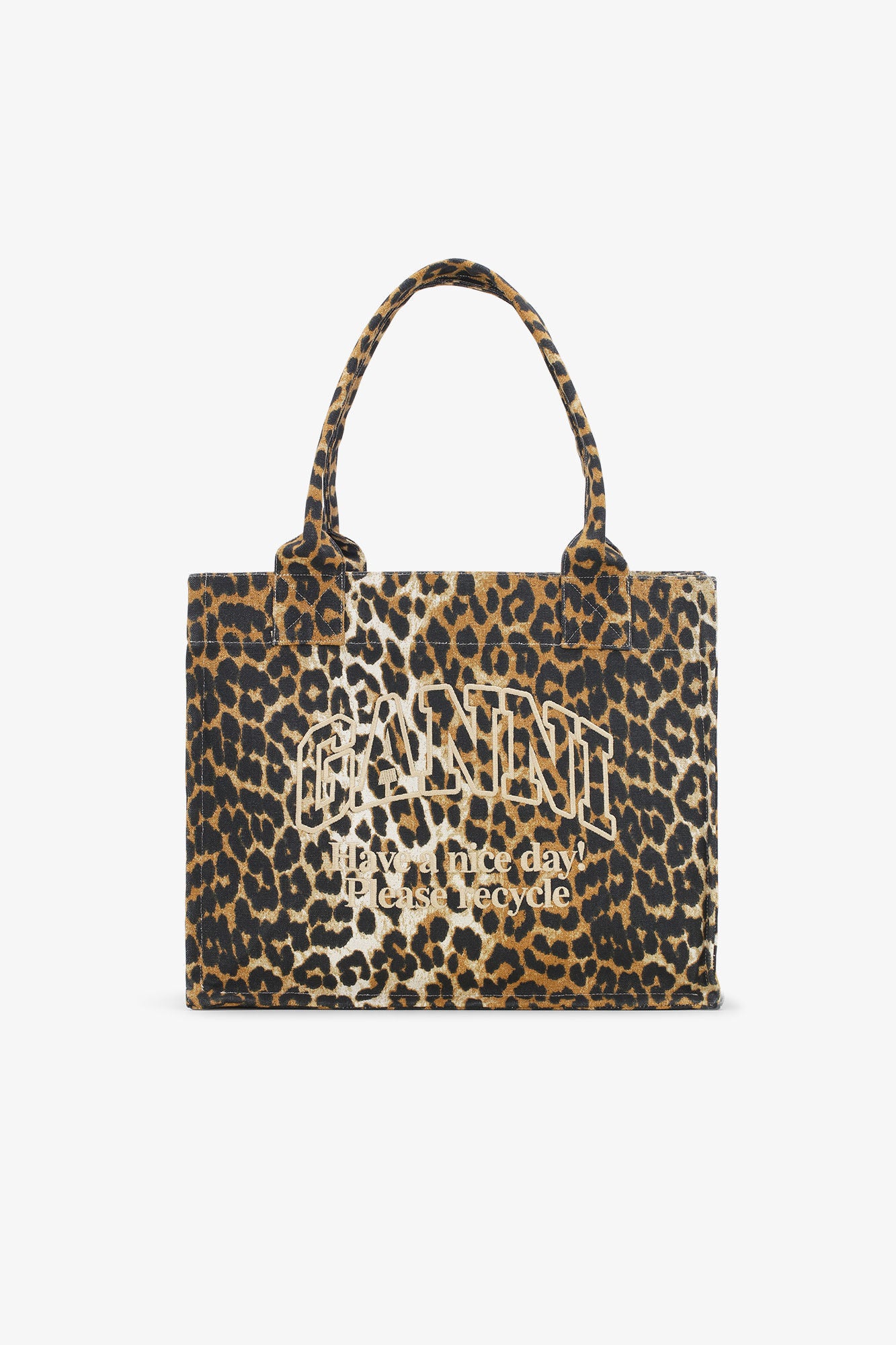 GANNI Large Shopper, Leo, Tasche