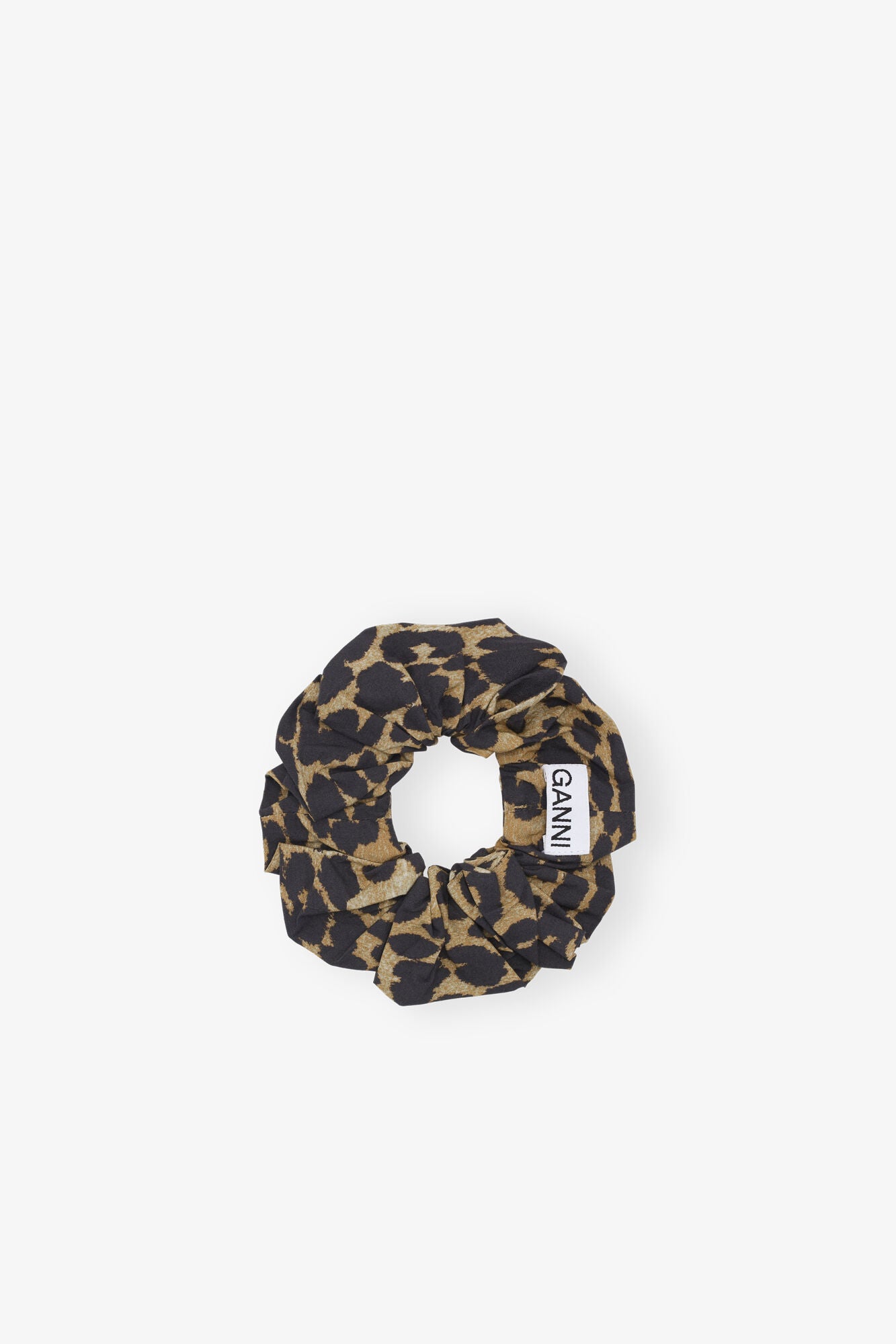 Printed Cotton, Leopard, Scrunchie