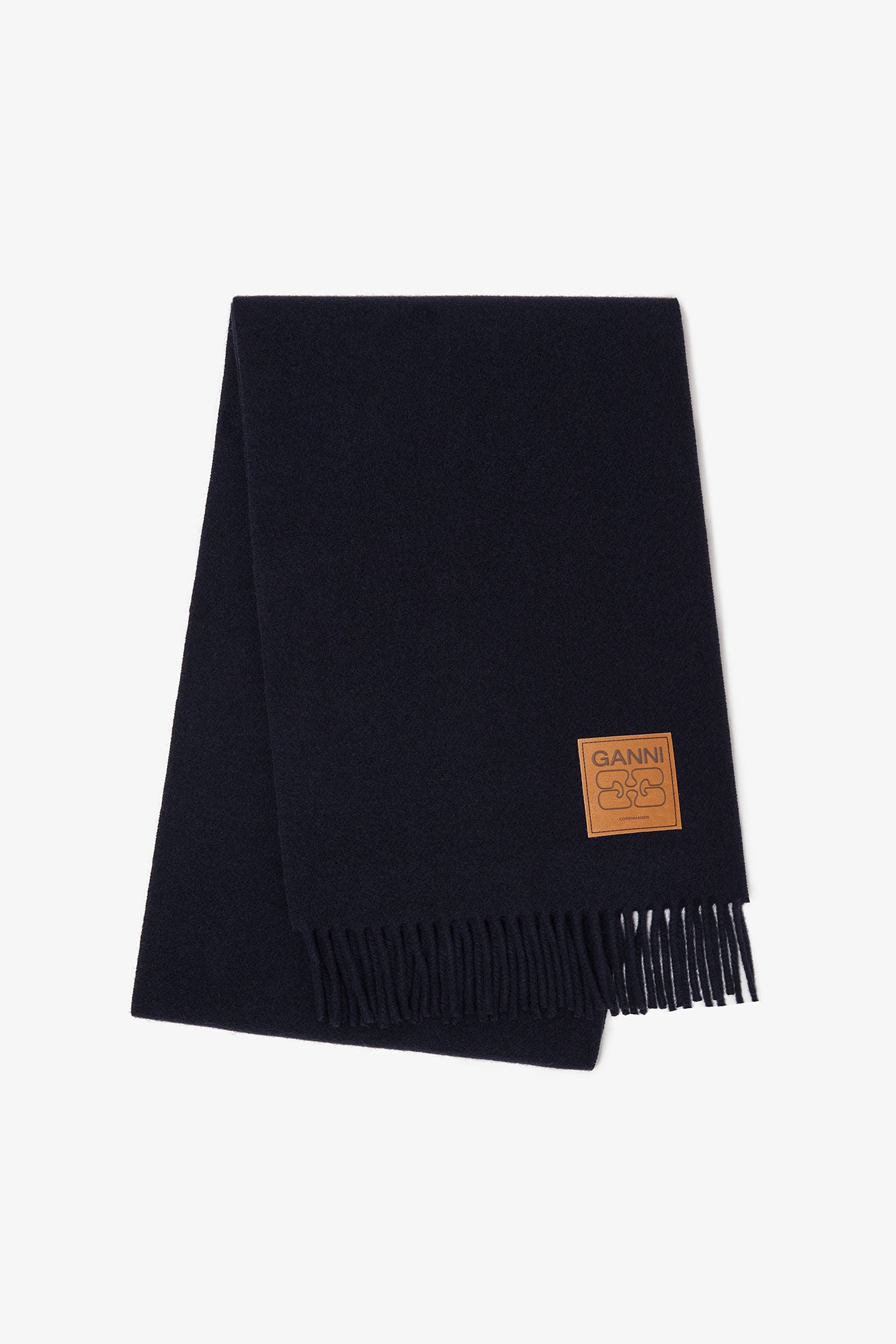 GANNI Wool Solid, Sky, Schal