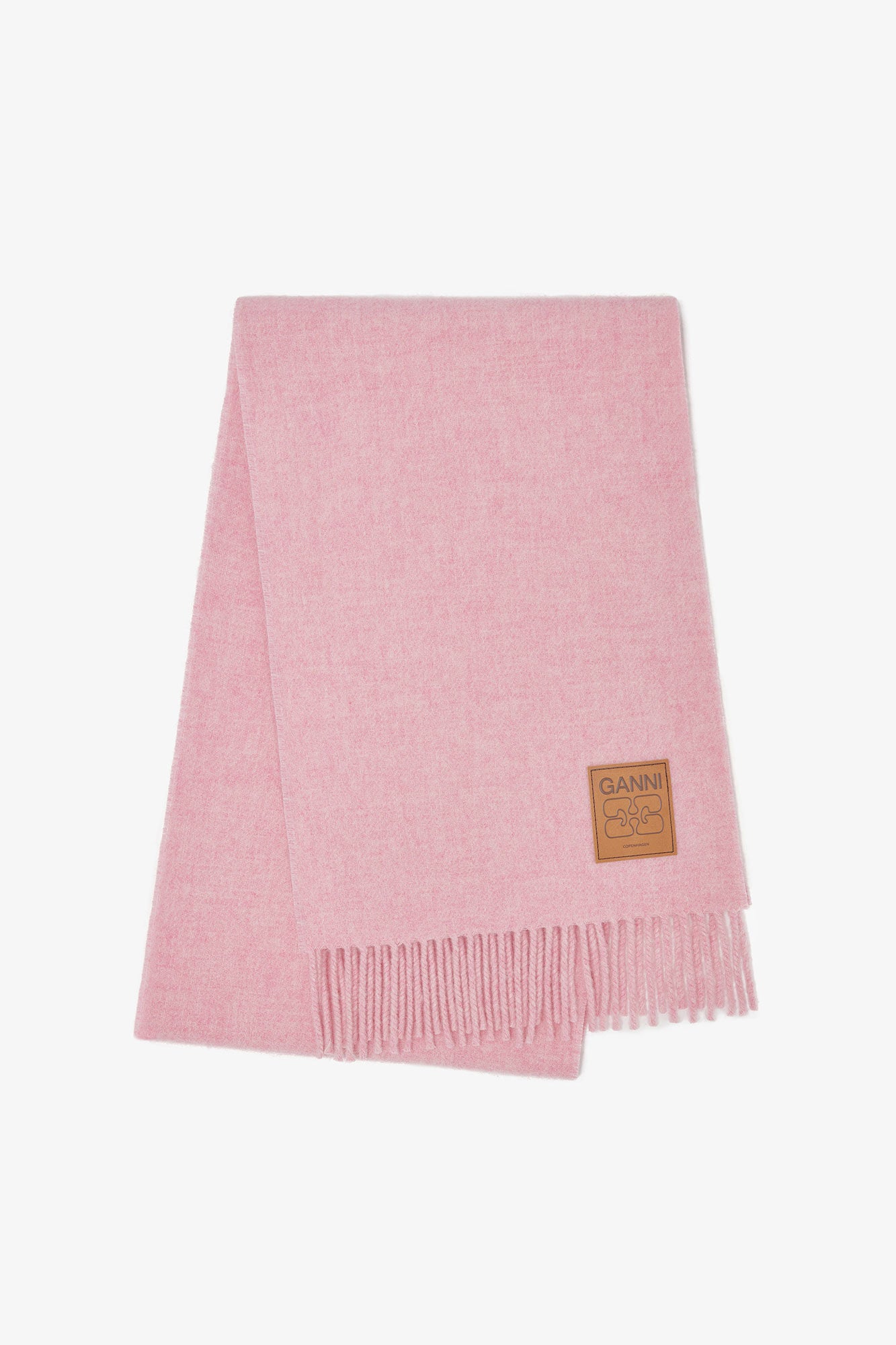GANNI Wool Solid, Mauve, Schal