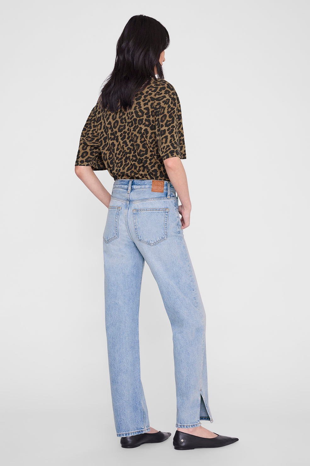 Anine Bing Avi Tee, Leopard, Shirt