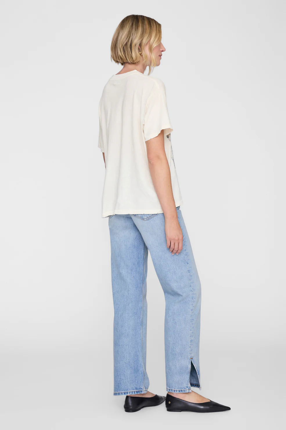 Anine Bing, Cade Tee Wildflowers, Off White, Shirt