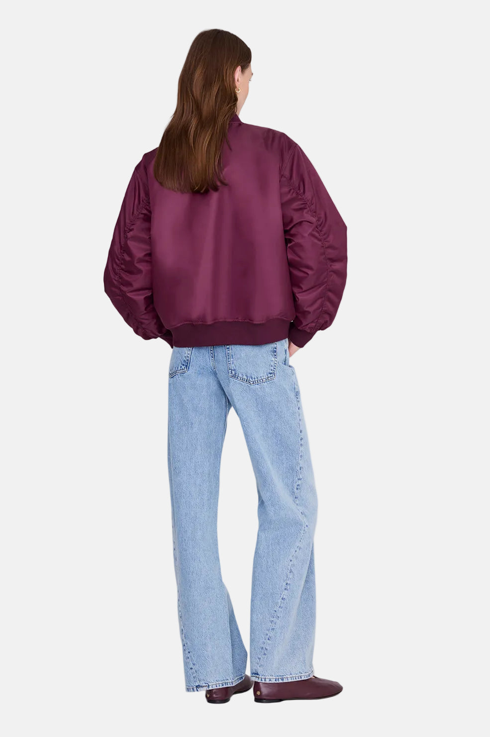 Anine Bing Leon, Burgundy, Bomber