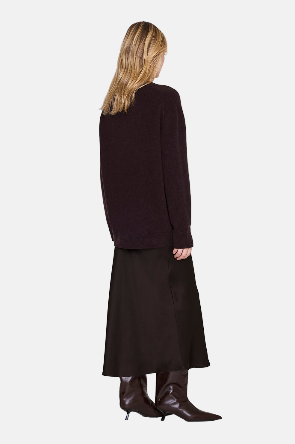 Anine Bing, Bar, Deep Brown, Seidenrock