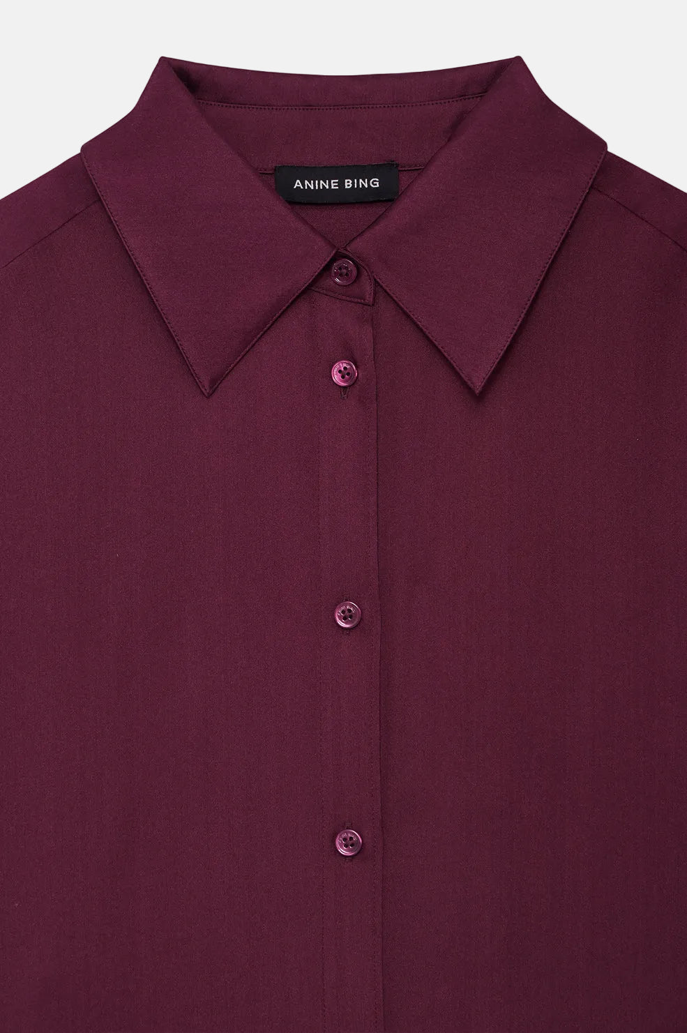 Anine Bing Bridget, Burgundy, Shirt