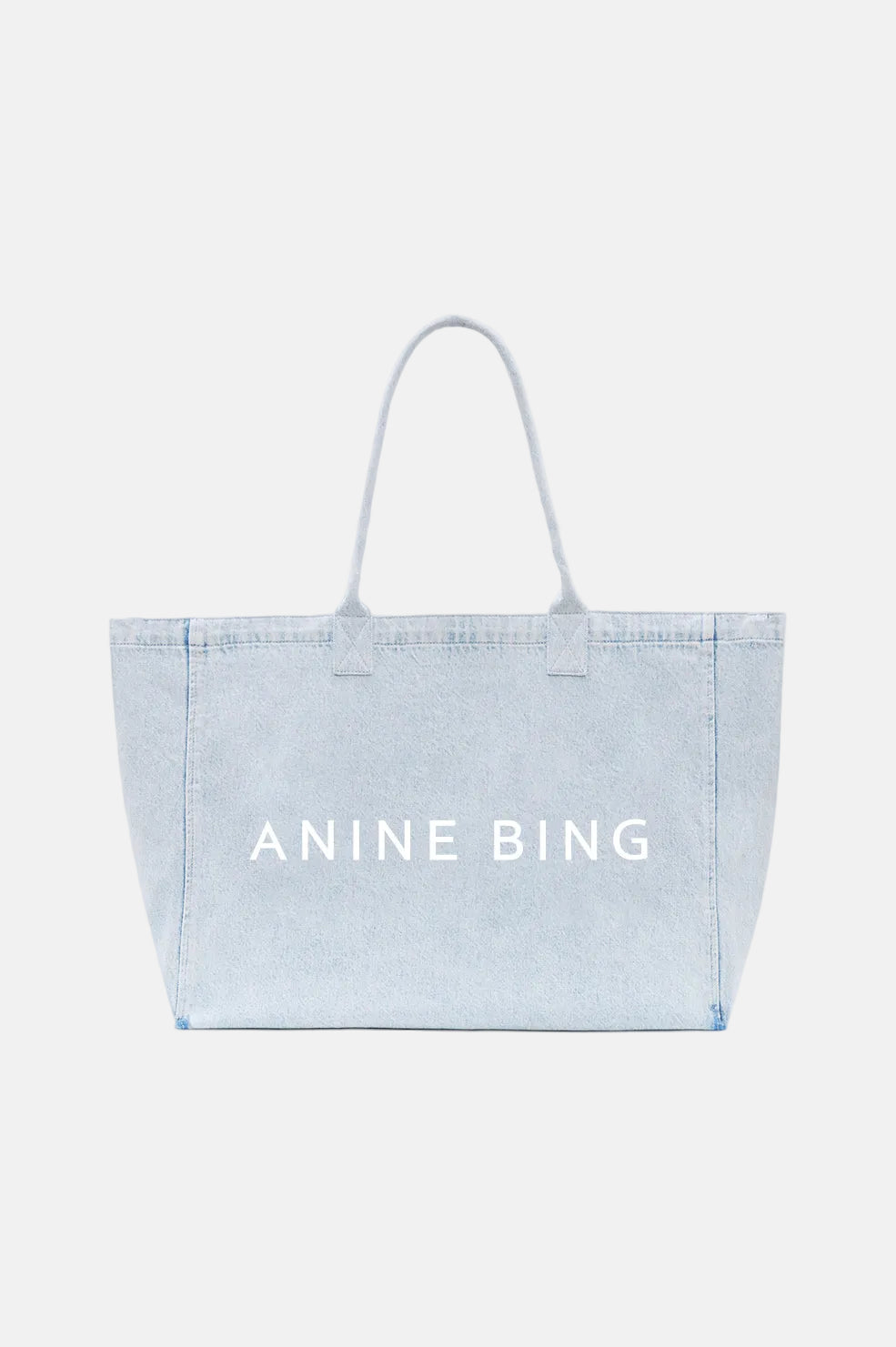 Anine Bing Leo Denim Tote, Lucid Blue, Tasche