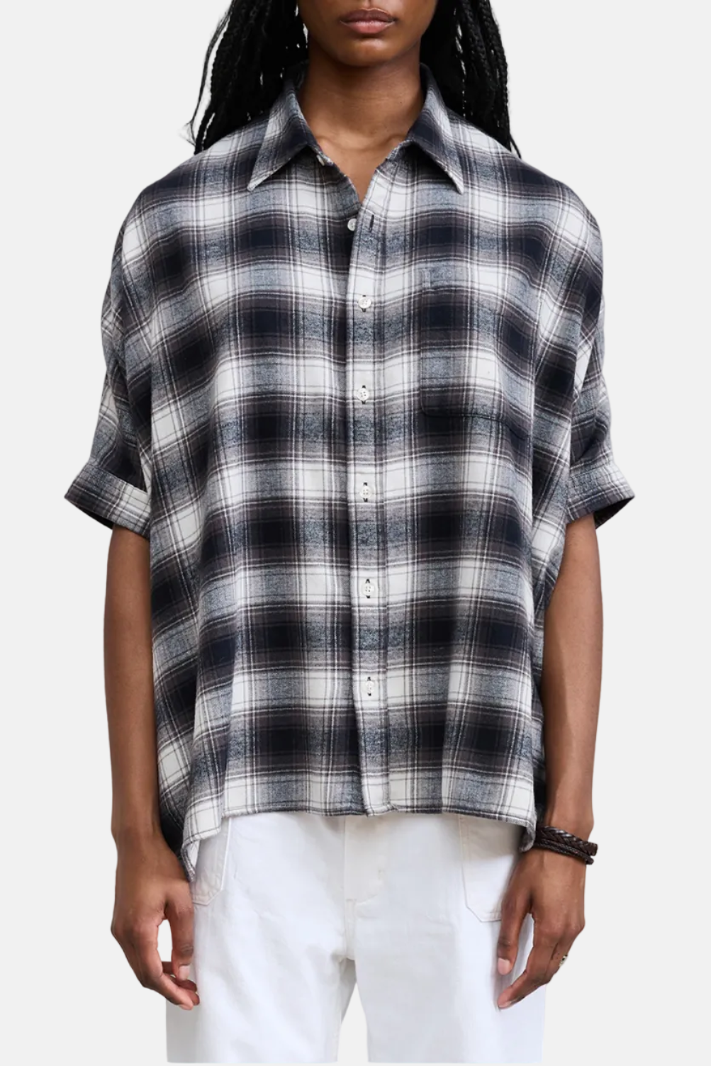 Denimist Emma, Black and Cream Plaid, Shirt