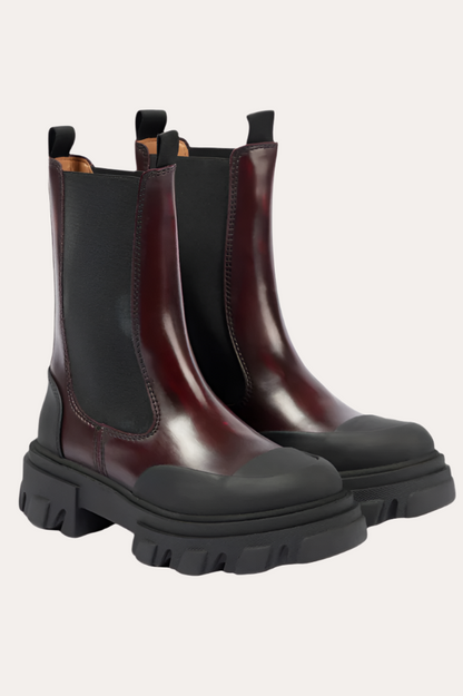 Mid Chelsea, Black/Burgundy, Boots