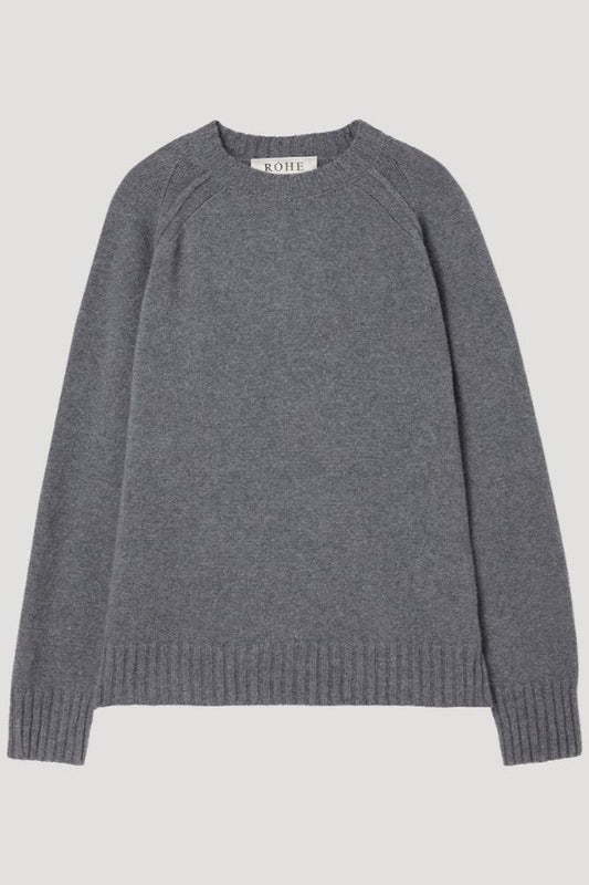 Wool Cashmere, Mid Grey, Pullover