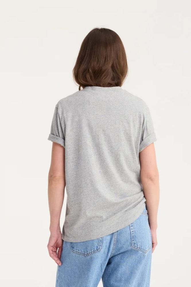 Slub melange, Light Grey, T-Shirt