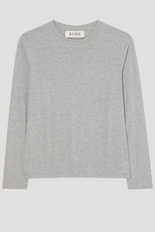 Slub Melange, Light Grey, Longsleeve