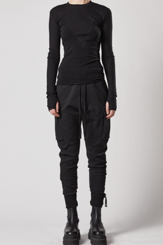 W ST 392, Black, Cargo Pants