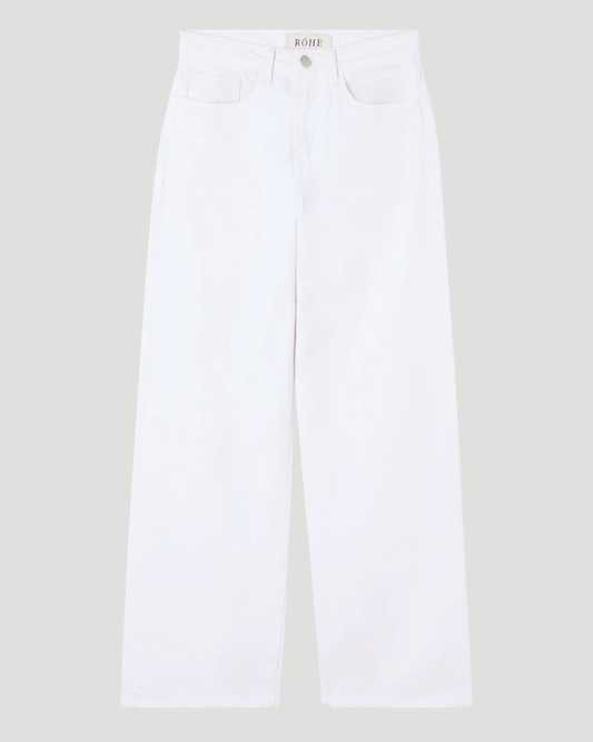 Low Waist Denim, Optic White, Jeans