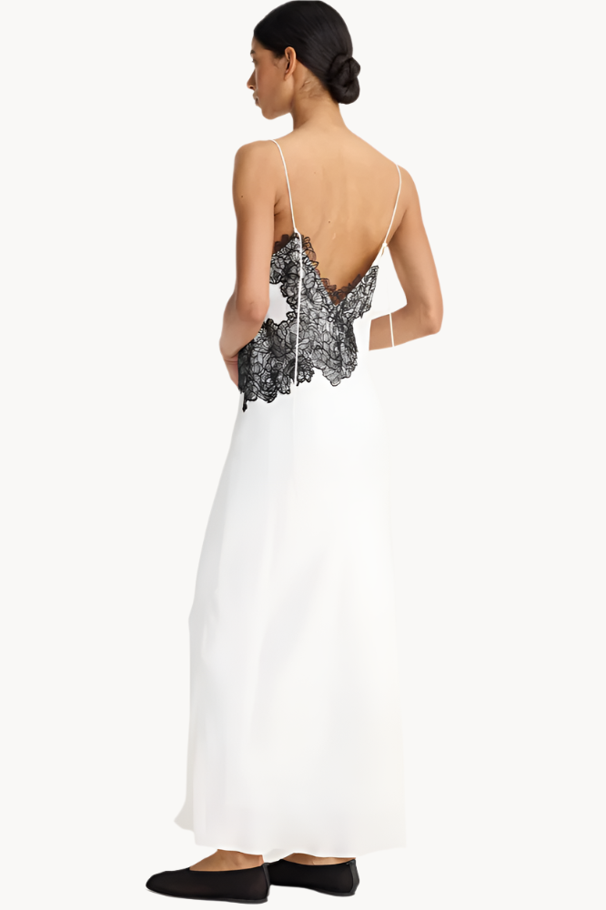 Lace Slip, Optic White, Dress