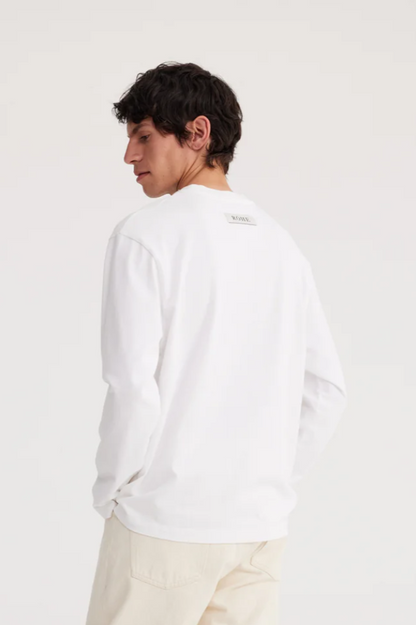 Oversized, White, Longsleeve