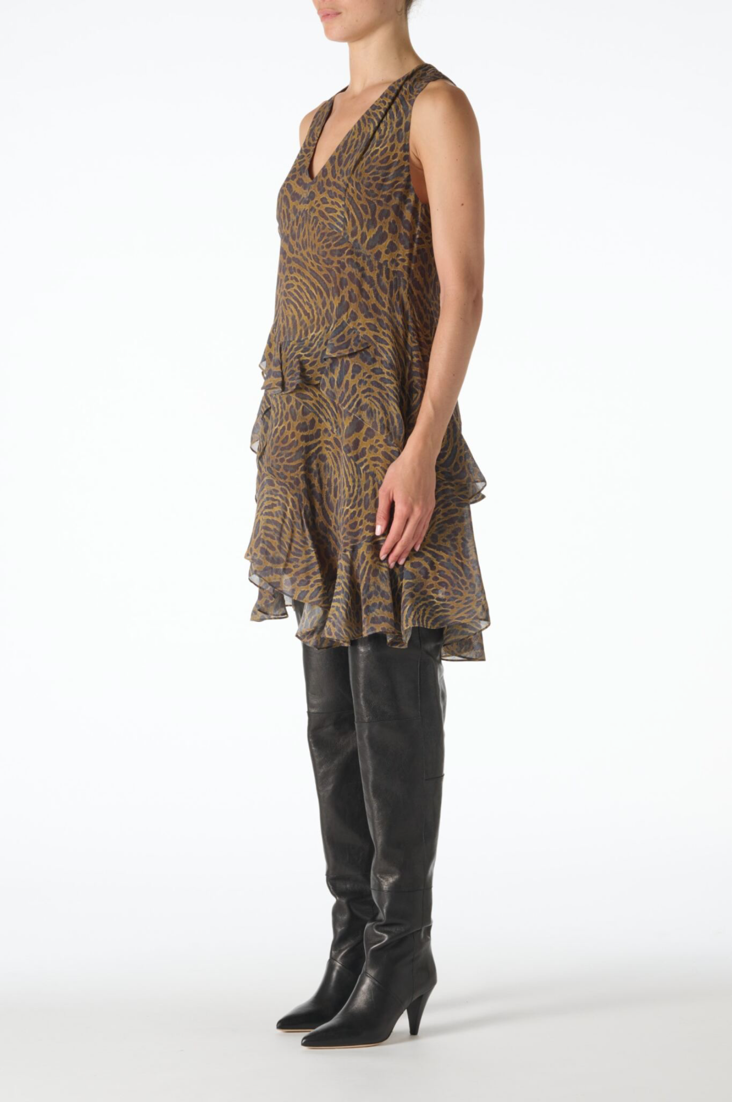 IRO Cillian, Multico Leopard Ocre, Kleid