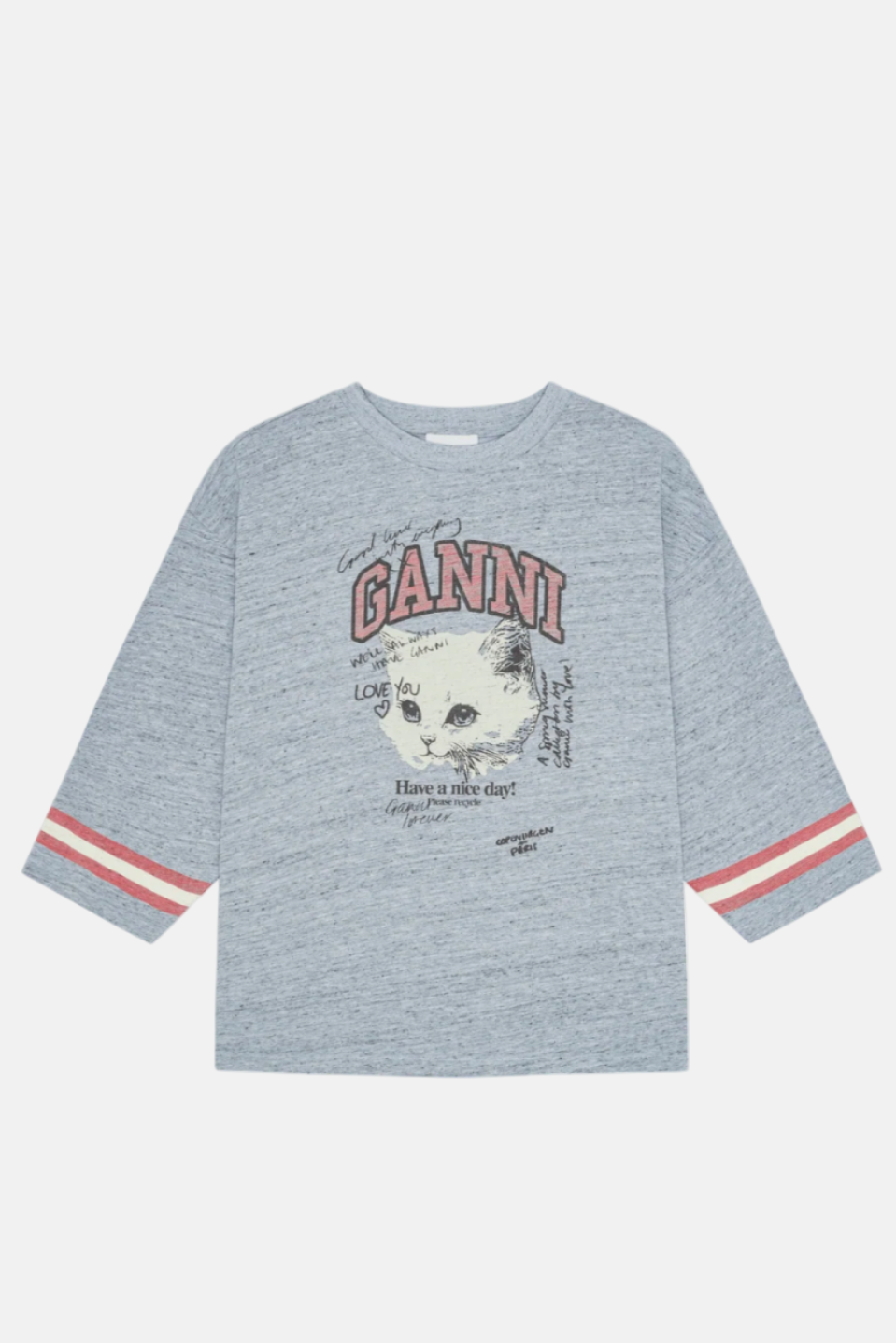 GANNI Overdyed Cotton, Baby Blue, Shirt