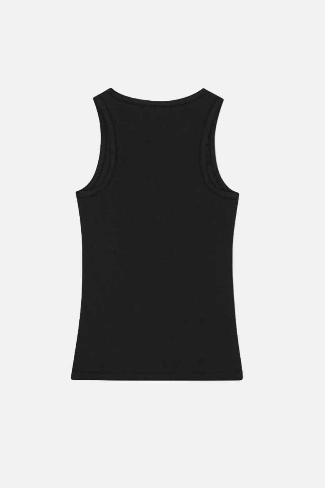 GANNI Soft Cotton Rib, Black, Tanktop