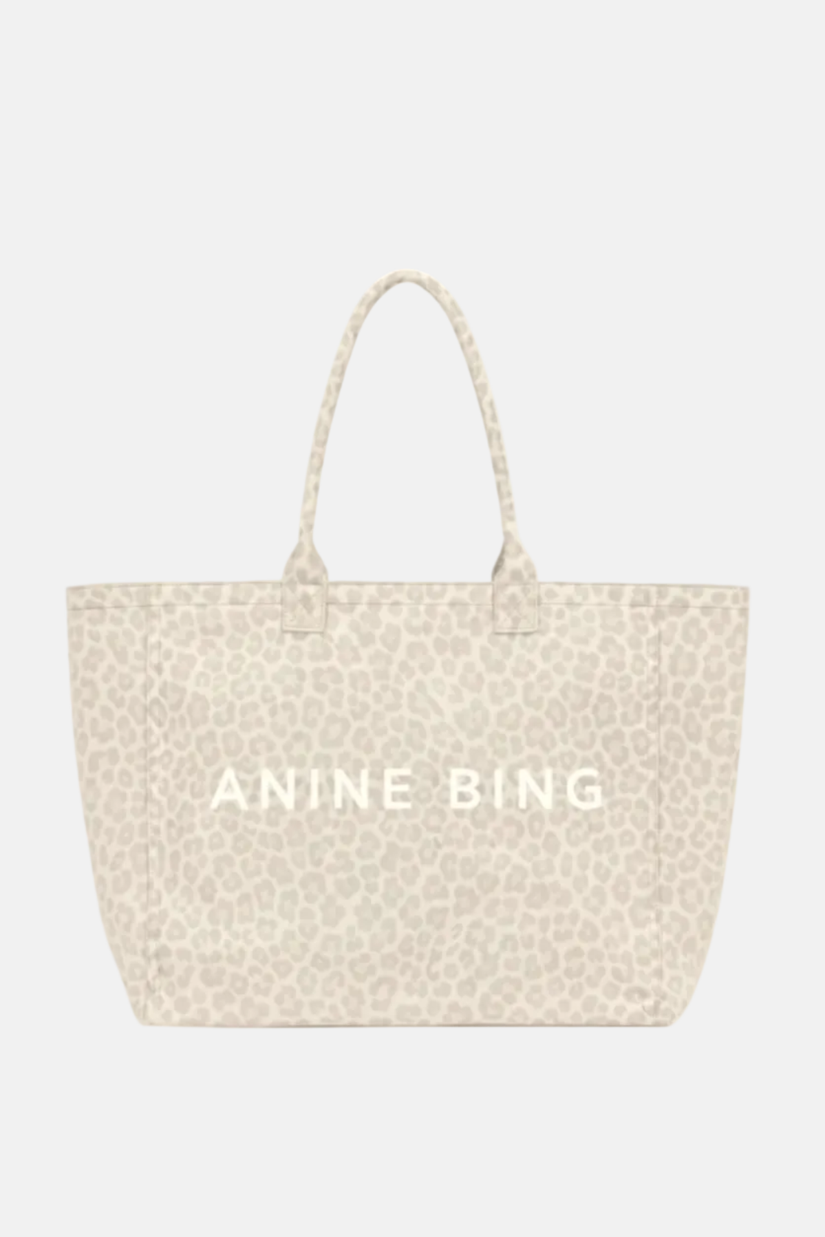 Anine Bing, Leo Canvas Tote, White Leo, Tasche