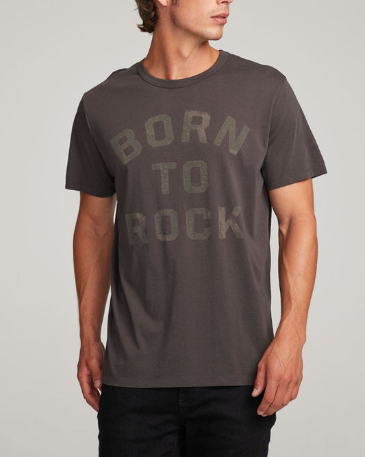 Born to Rock, Vintage Black, T-Shirt
