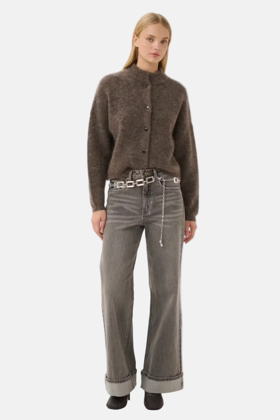 Gestuz GZdebbie Cardigan Chestnut Melange Brown Cardigan in Braun – Ansicht 2