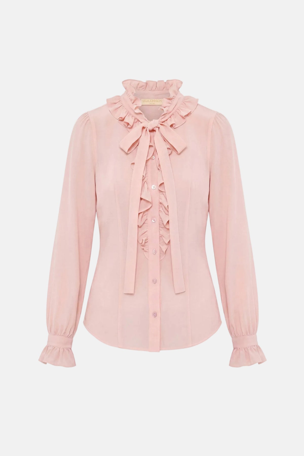 Ulla Johnson Catroux Seidenbluse in Powder