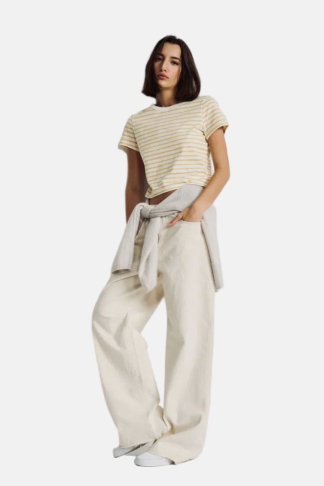 Denimist Teri Wide Leg, Barley Khaki, Jeans