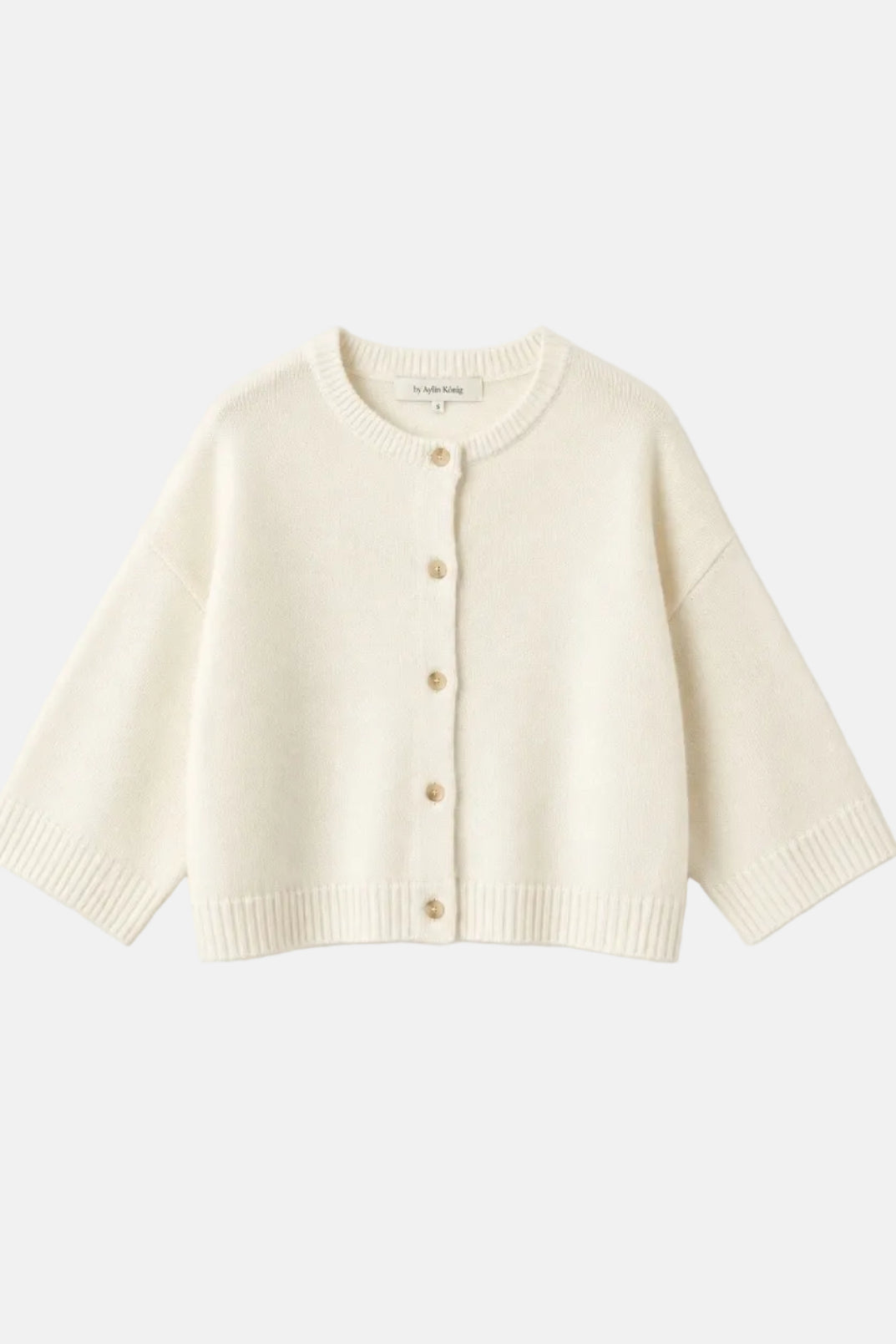 By Aylin Koenig Greta, Ecru, Cardigan
