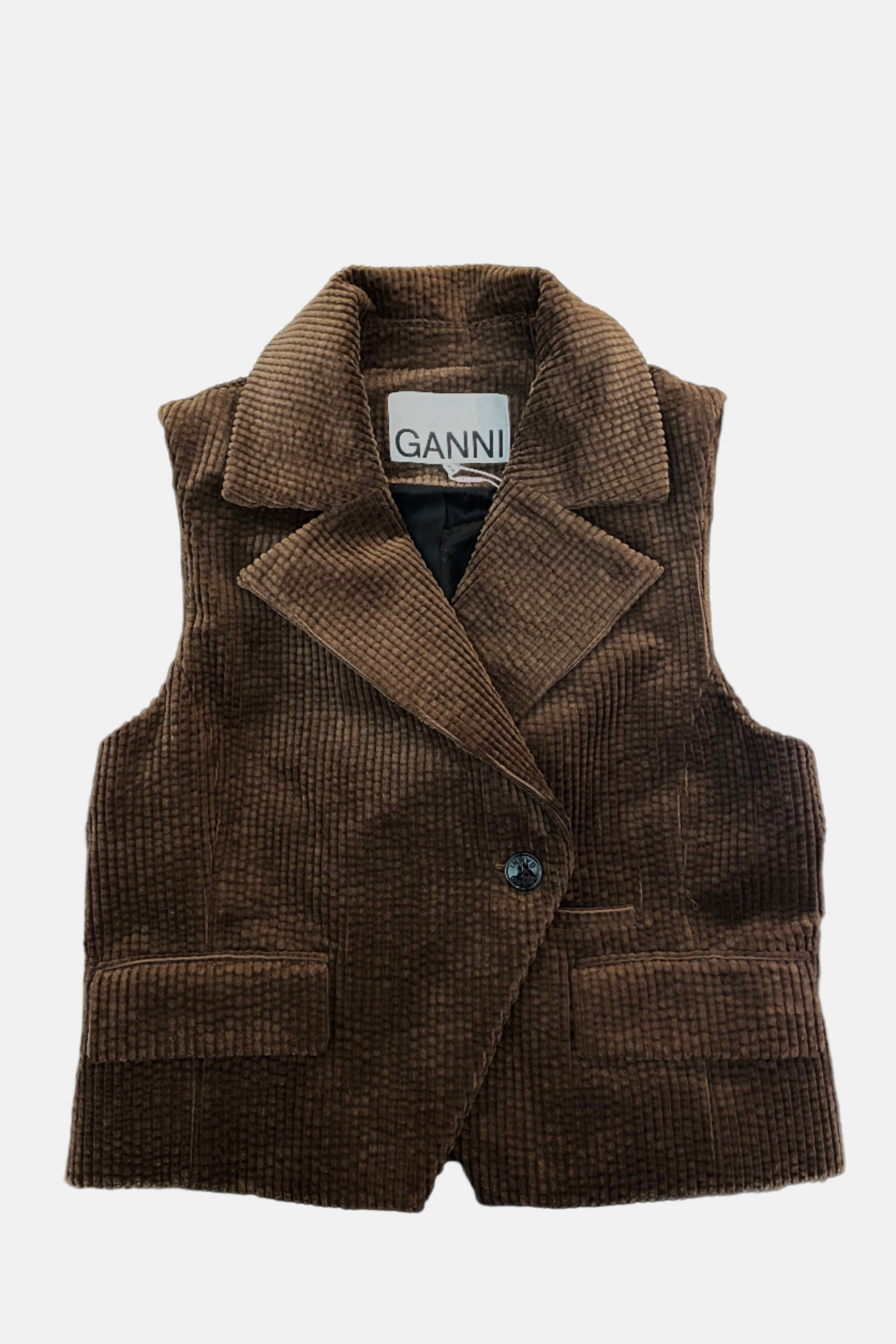 GANNI Corduroy, Chicory, Weste