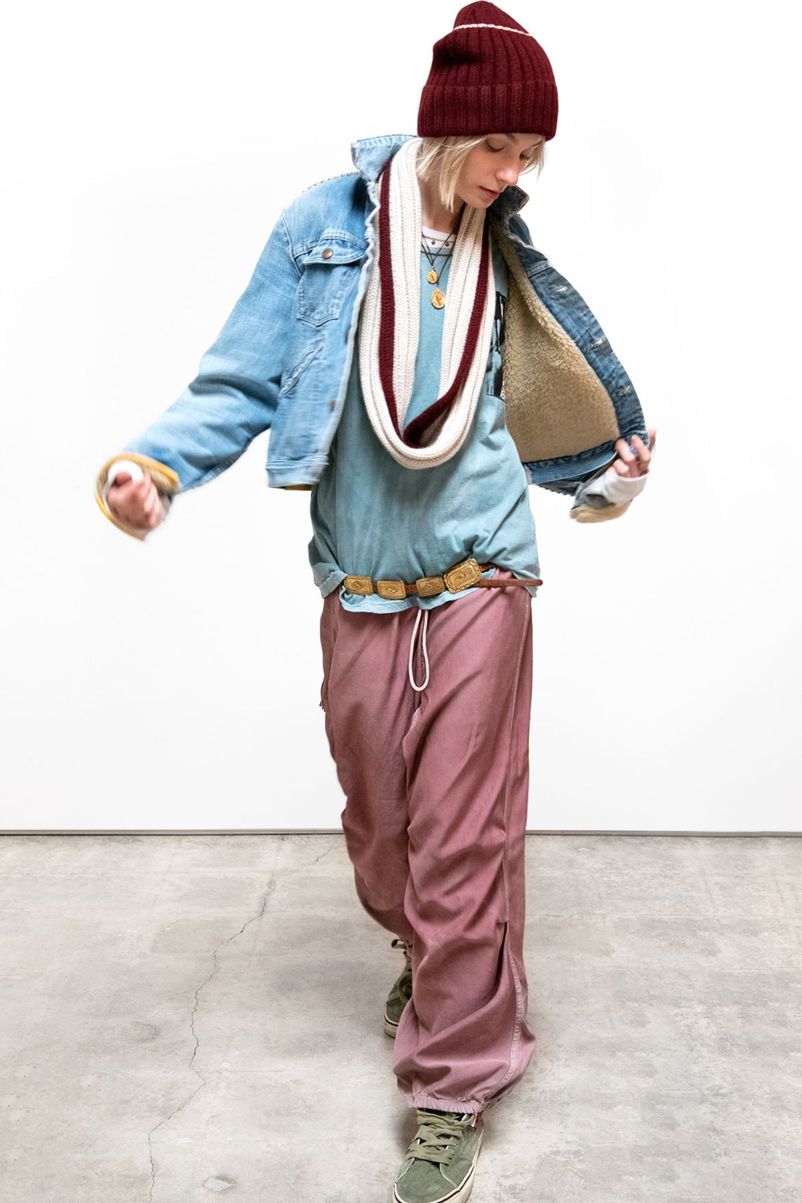 Free City Loose Drawcord, Blush, Biggy Pant