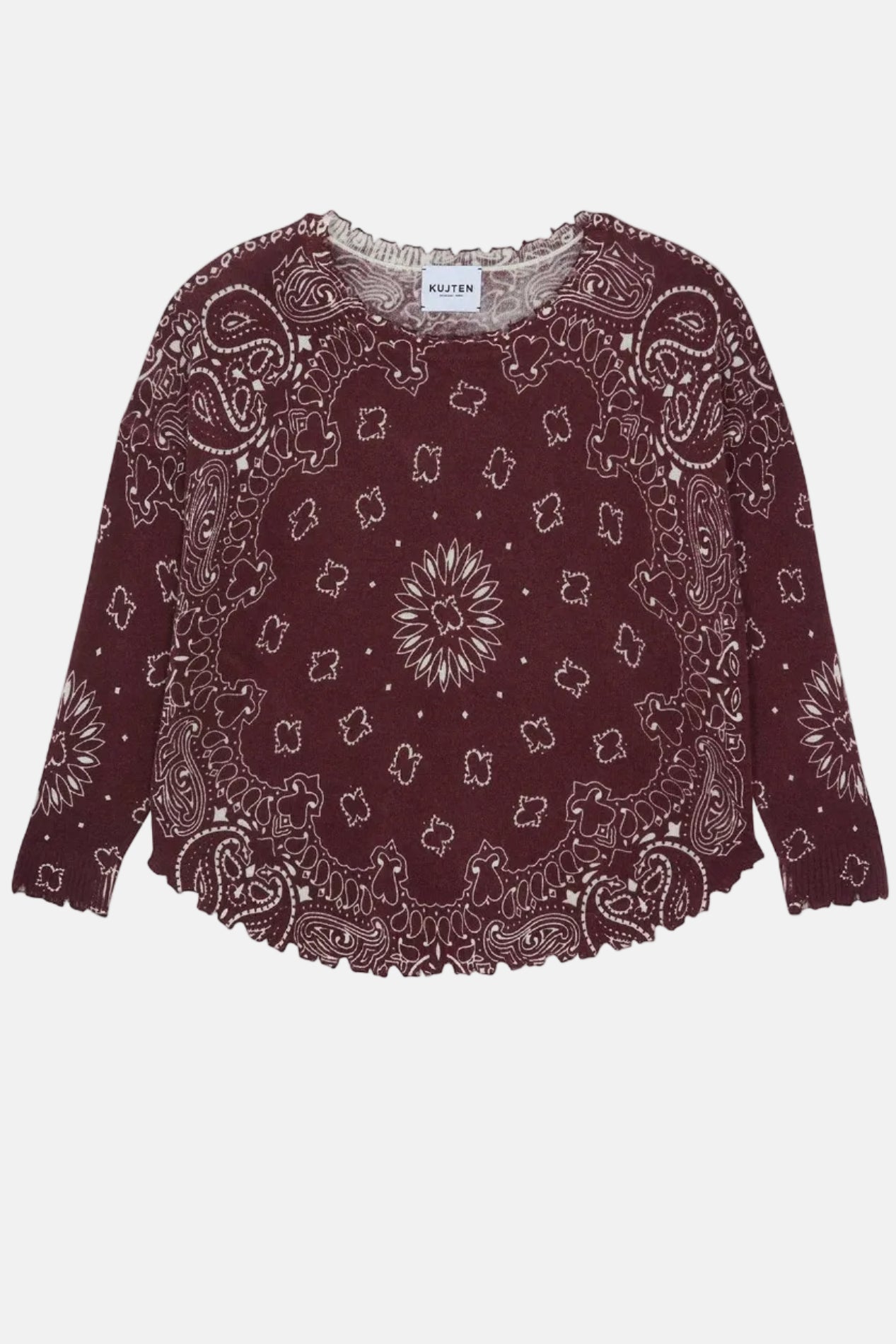 Kujten Mela Bandana Bico, Bordeaux, Pullover