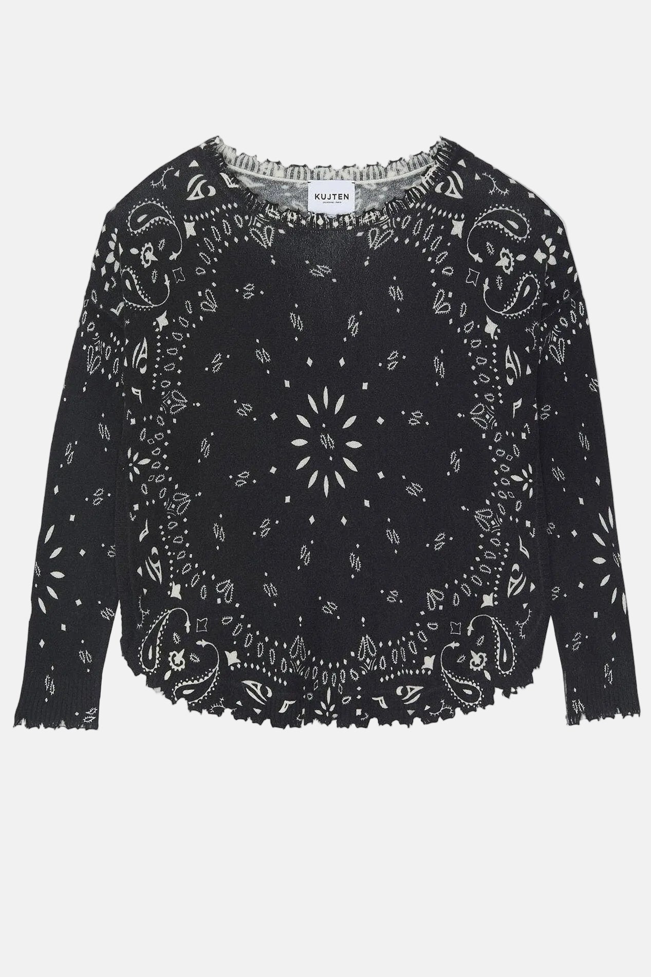 Kujten Mela Bandana Bico, Noir Blanc, Pullover