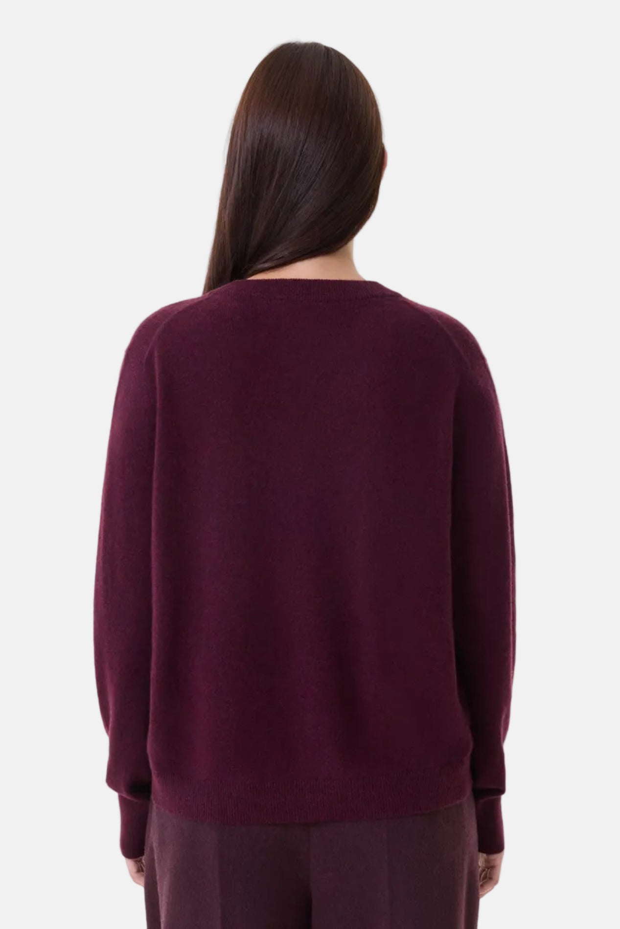 Kujten Lita, Bordeaux, V-Neck Pullover