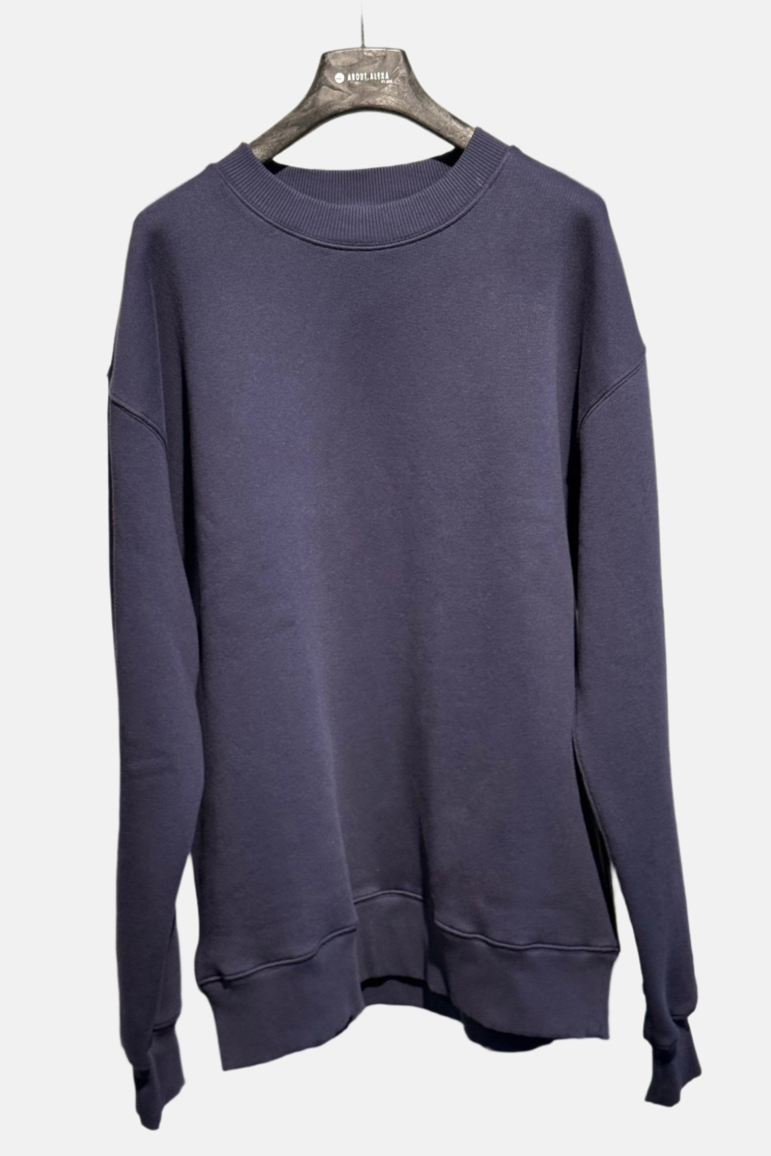 Róhe Crewneck Logo, Idigo, Sweatshirt