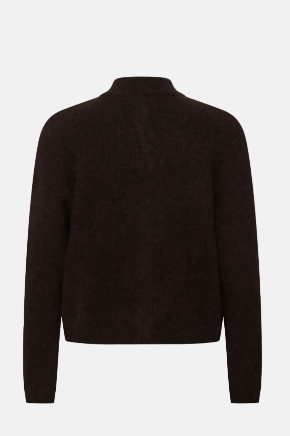 Gestuz Alpha Ganache Melange Short Cardigan Strickjacke in Braun – Ansicht 3