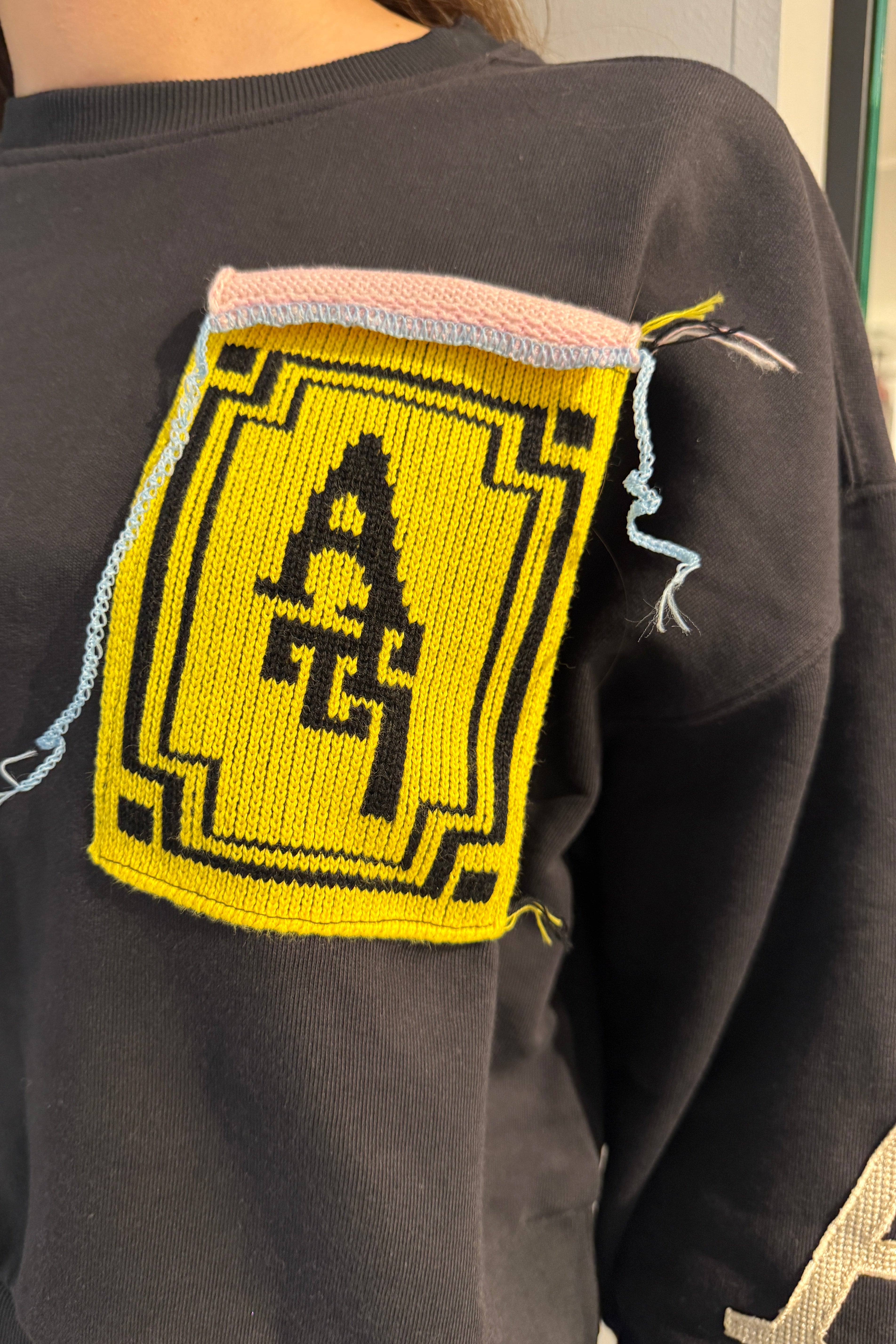 Al Ain ASCX, Black, Crop Sweatshirt