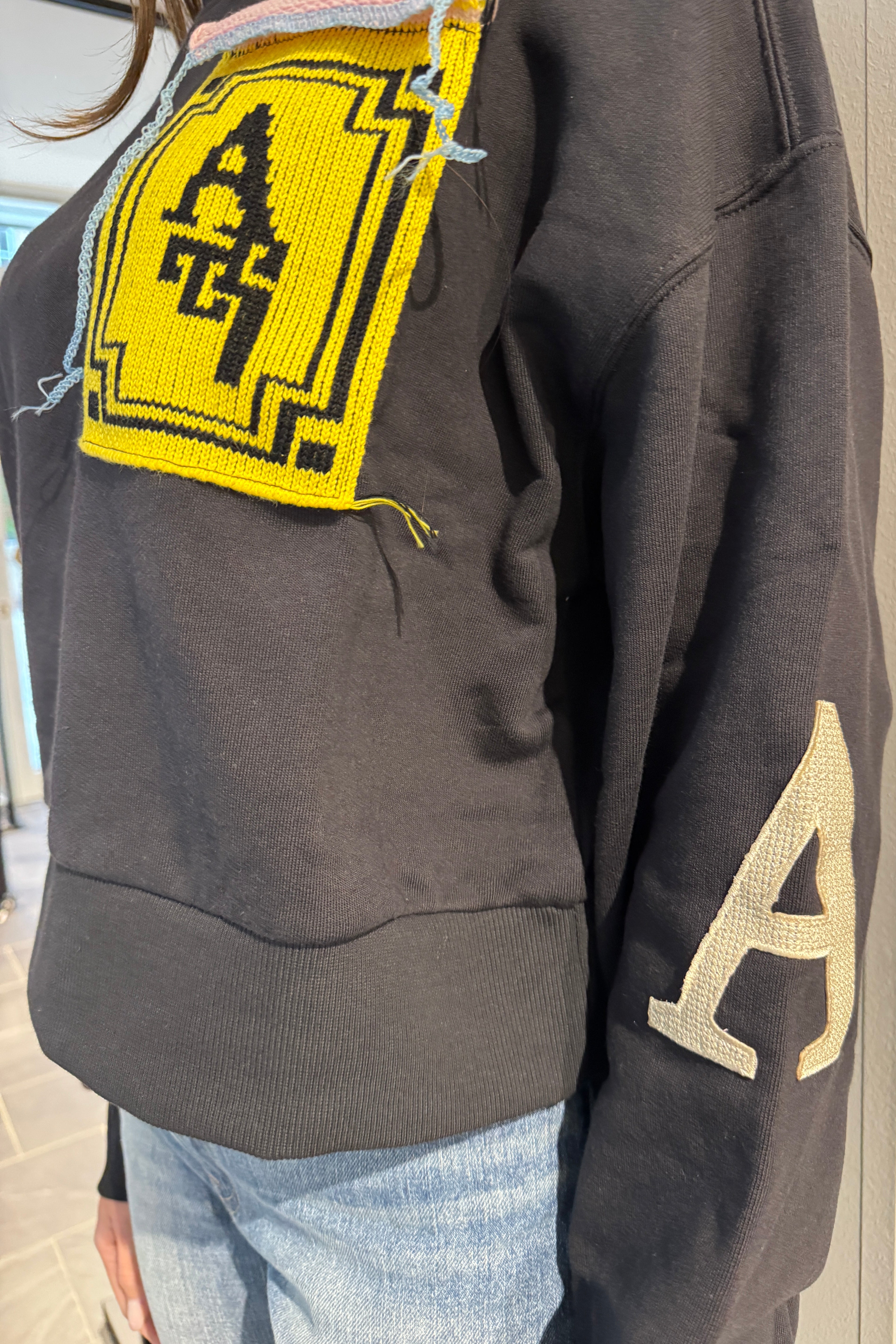 Al Ain ASCX, Black, Crop Sweatshirt