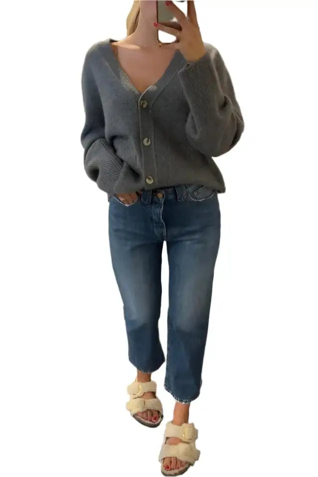 3x1 Sabina Girlfriend Interstellar Jeans in Blau – Ansicht 2