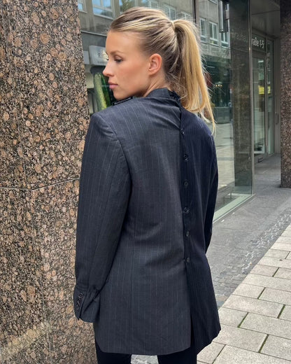 Double, Black/Navy, Blazer