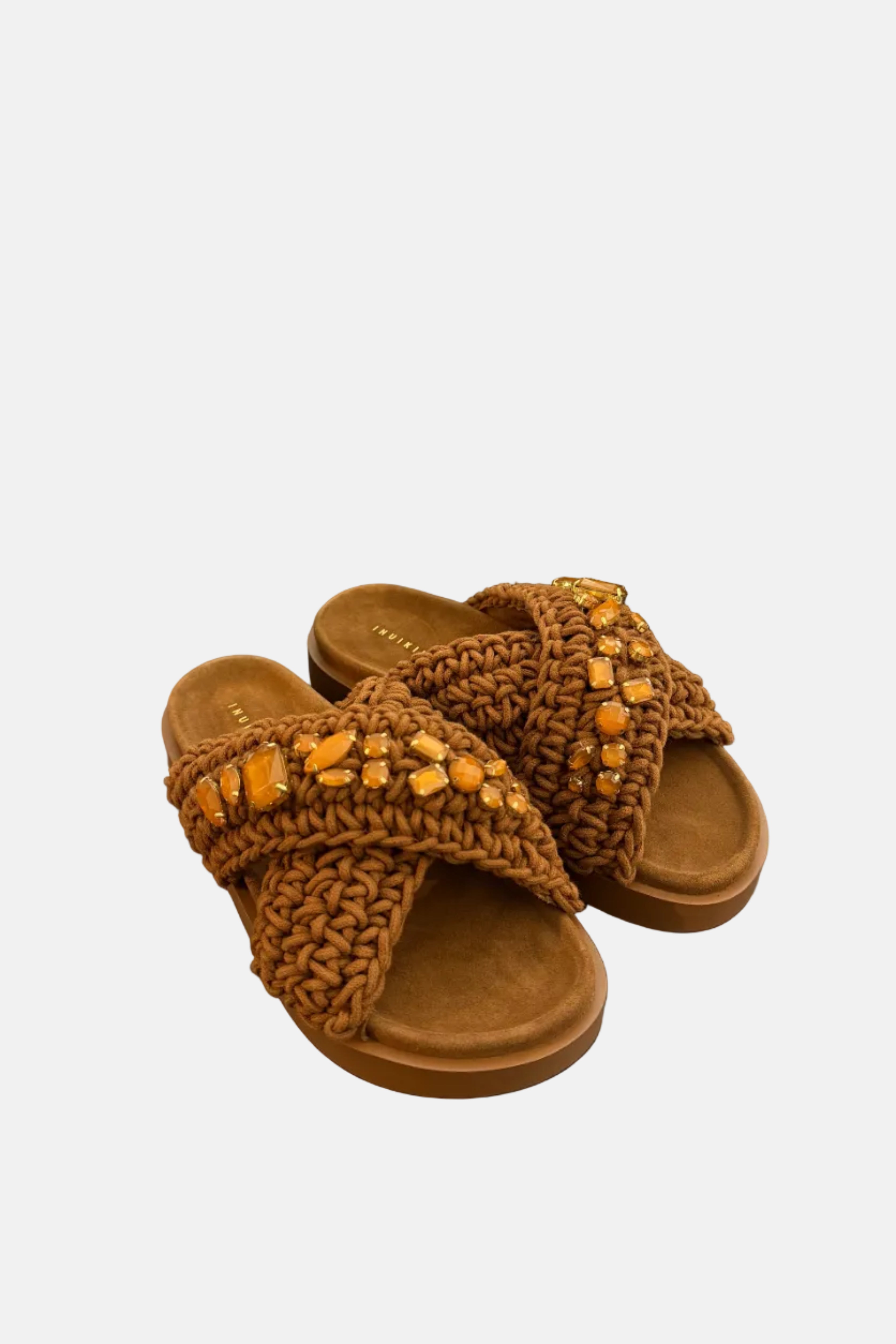 INUIKII Woven Stones, Mocha, Sandalen