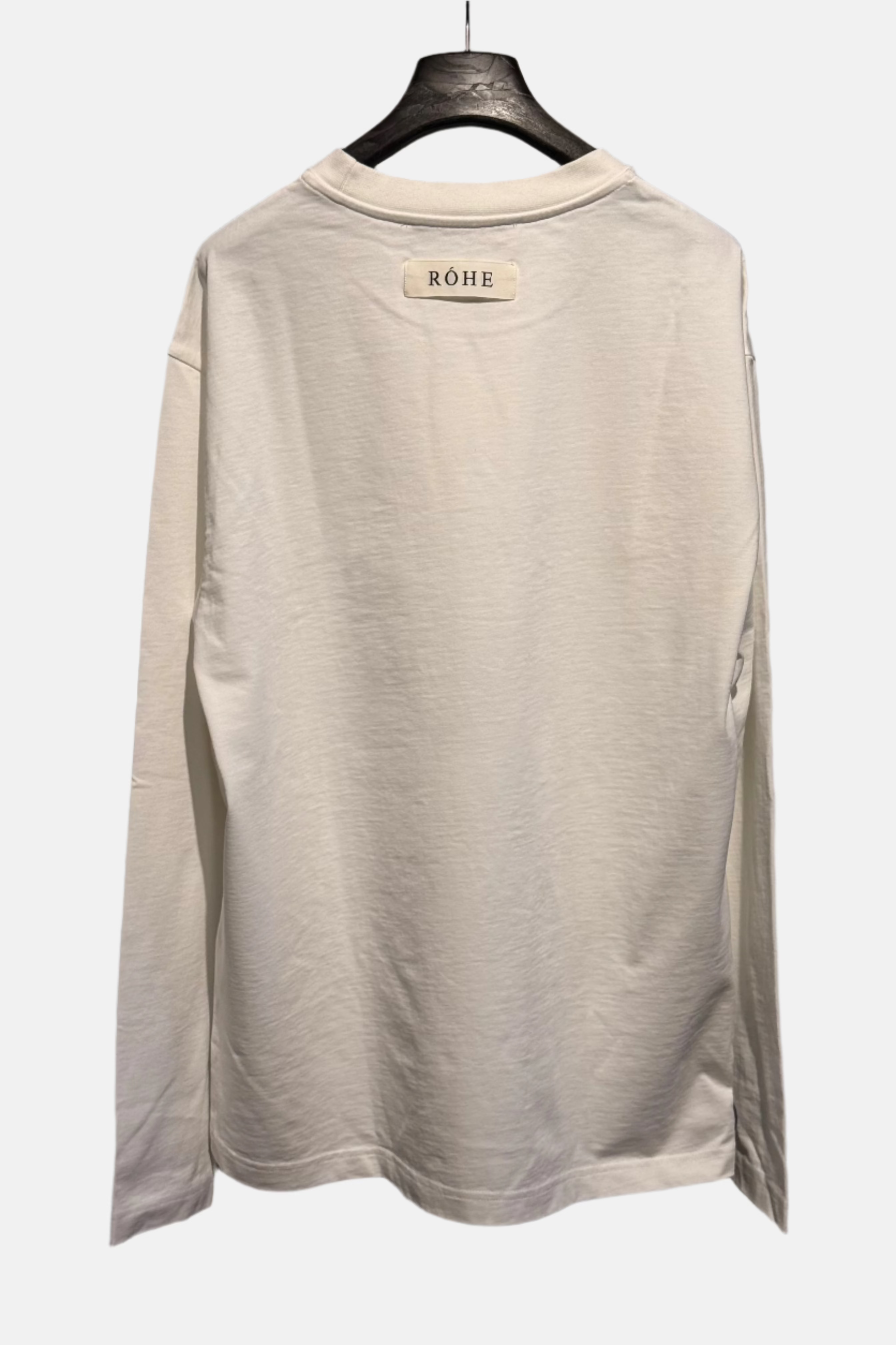 Róhe Long sleeve, Optic White, T-Shirt