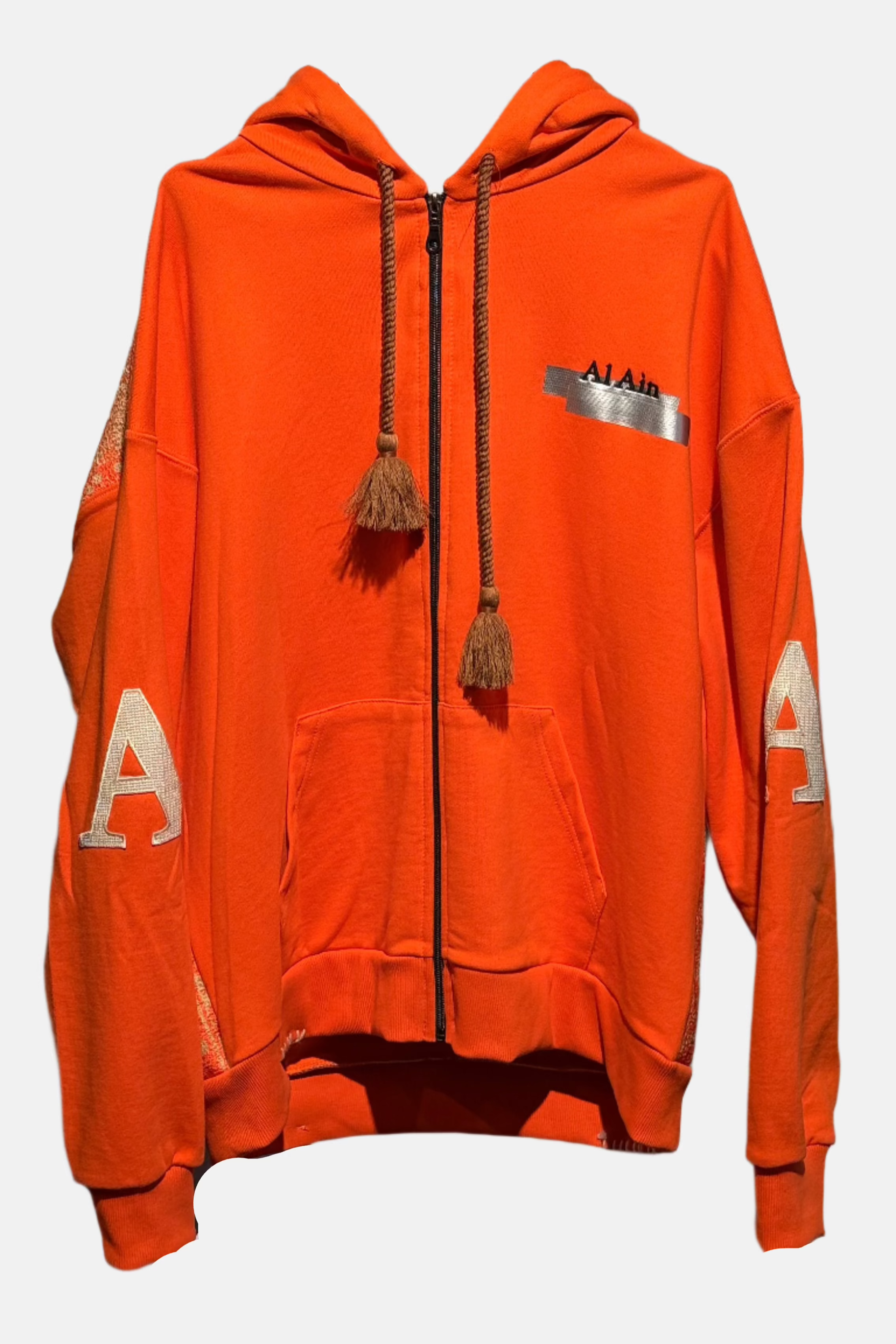 Al Ain AHZX, Orange, Zip Hoodie