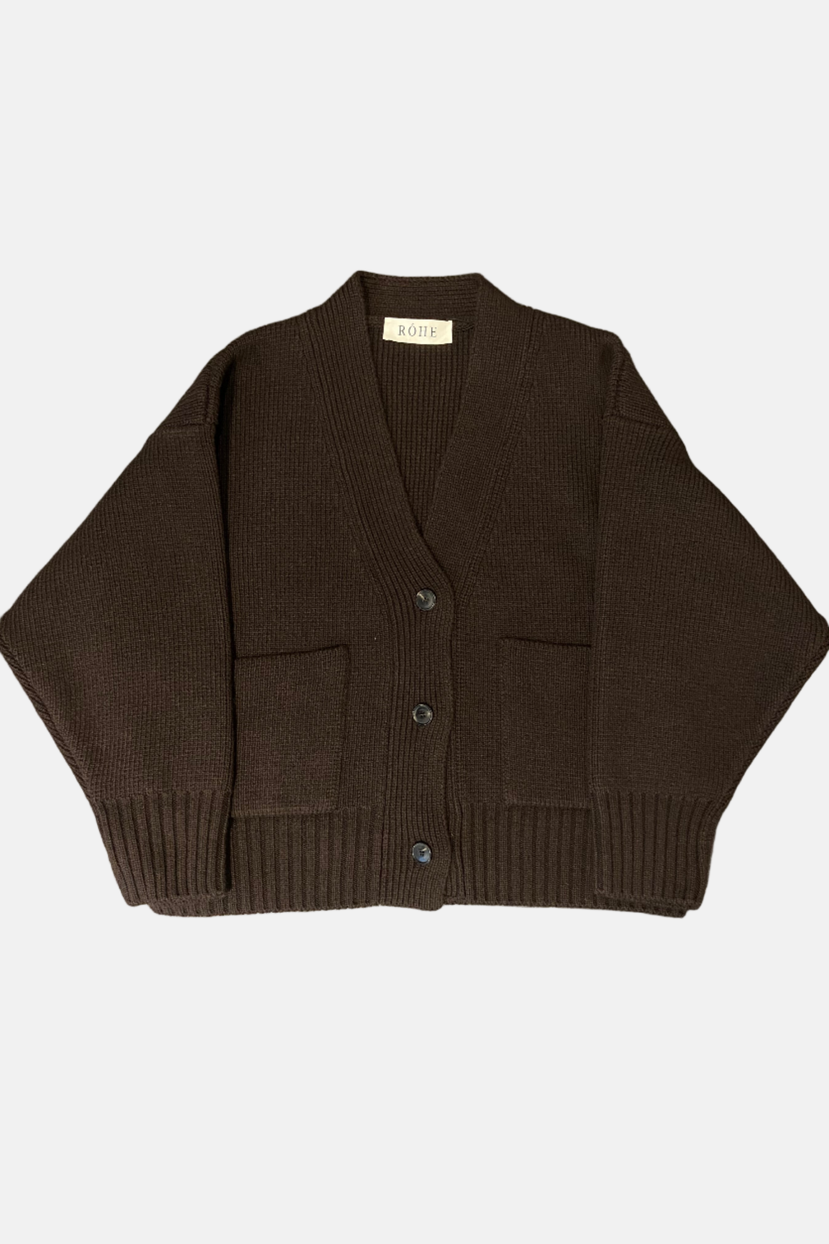 Róhe, Dark Brown, Cardigan