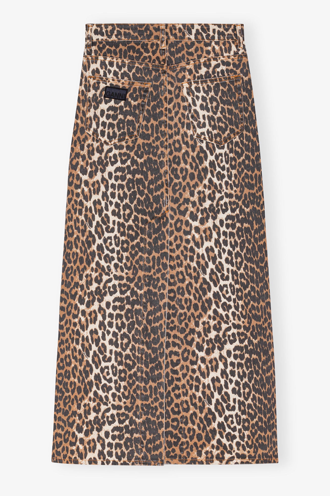 Print Denim Maxi, Leopard, Rock