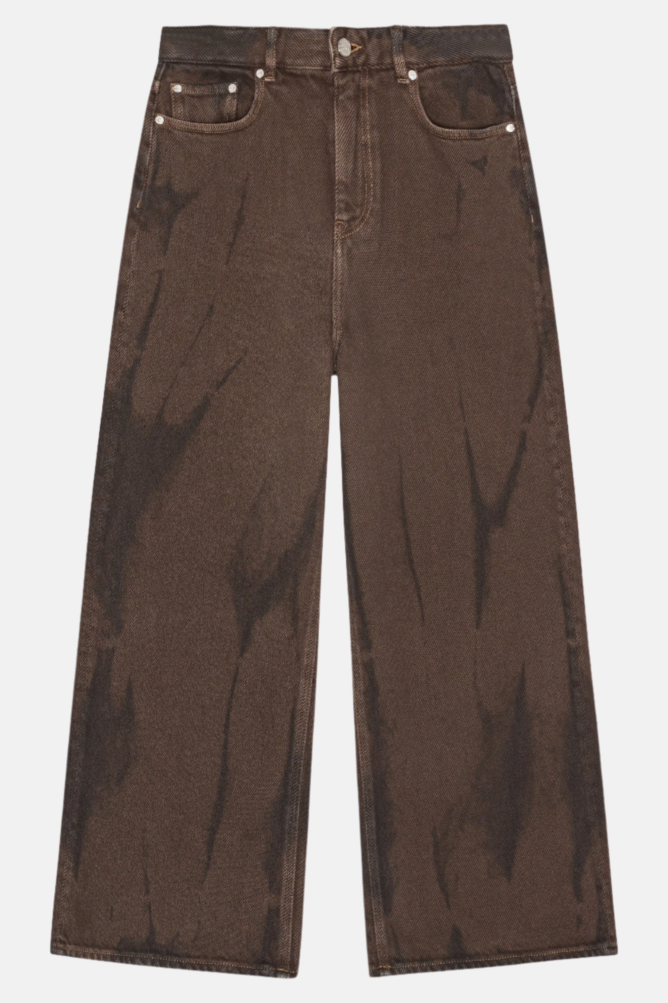 GANNI, Chicory Coffee, Denim Baggy Jeans